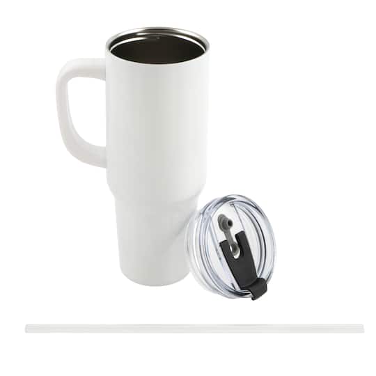40oz. Stainless Steel Sublimation Tumbler with Handle by Make Market®